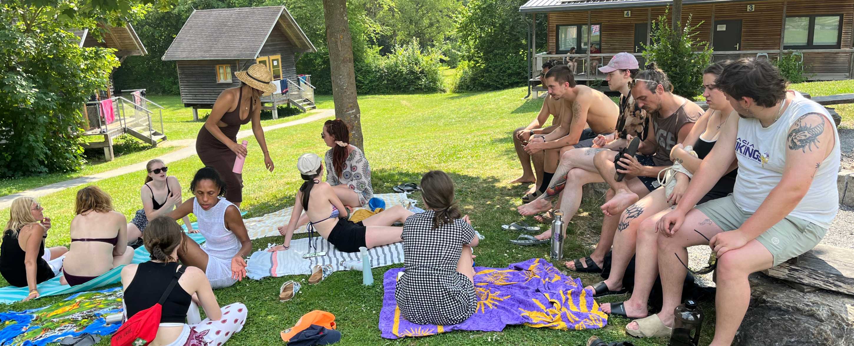 Gruppe Studierende in Kumberg beim Campdorf