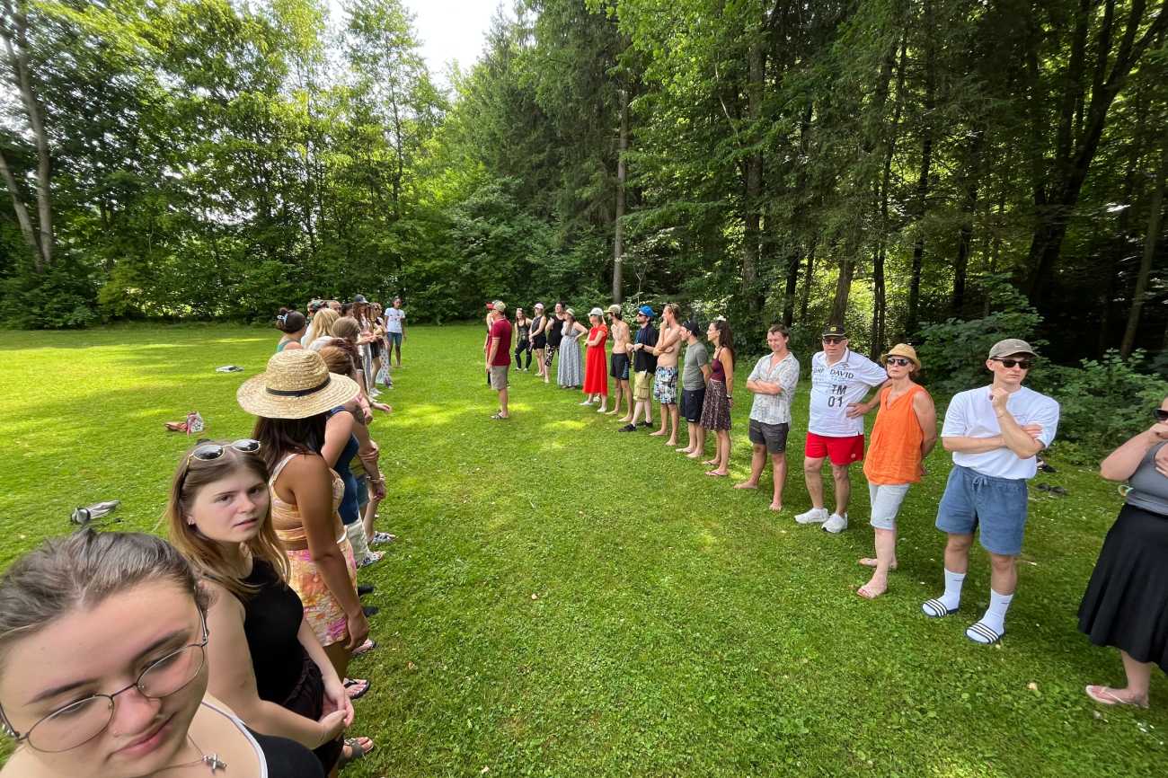 2 Reihen  Studierende Gruppendynamik Methode